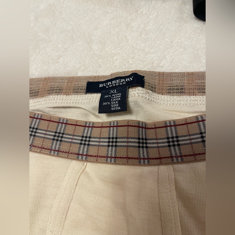 RARE Y2K Burberry London Mens Thermal Base Layer Set